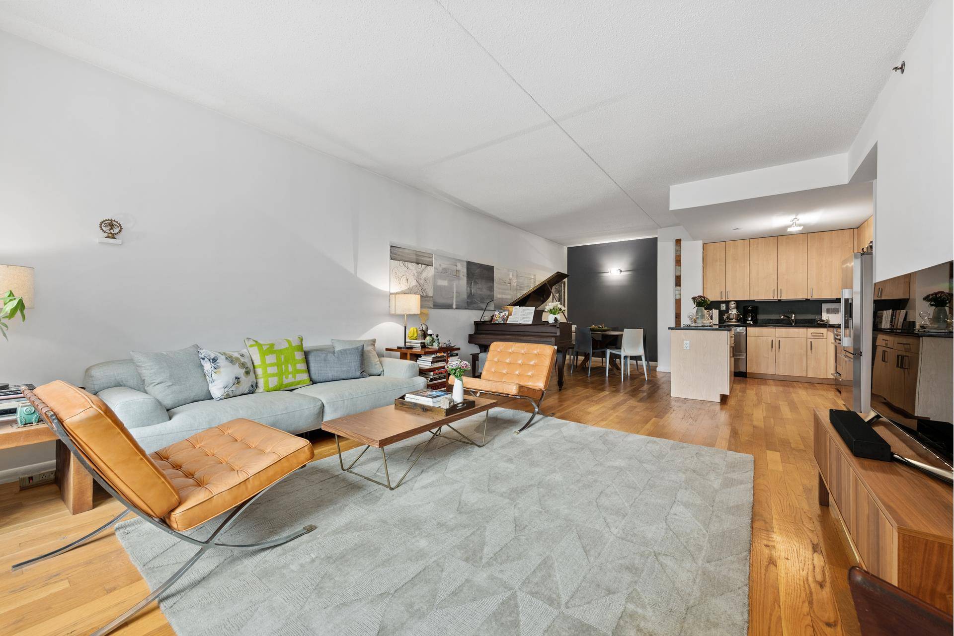 This apartment with deeded indoor parking checks all the boxes !