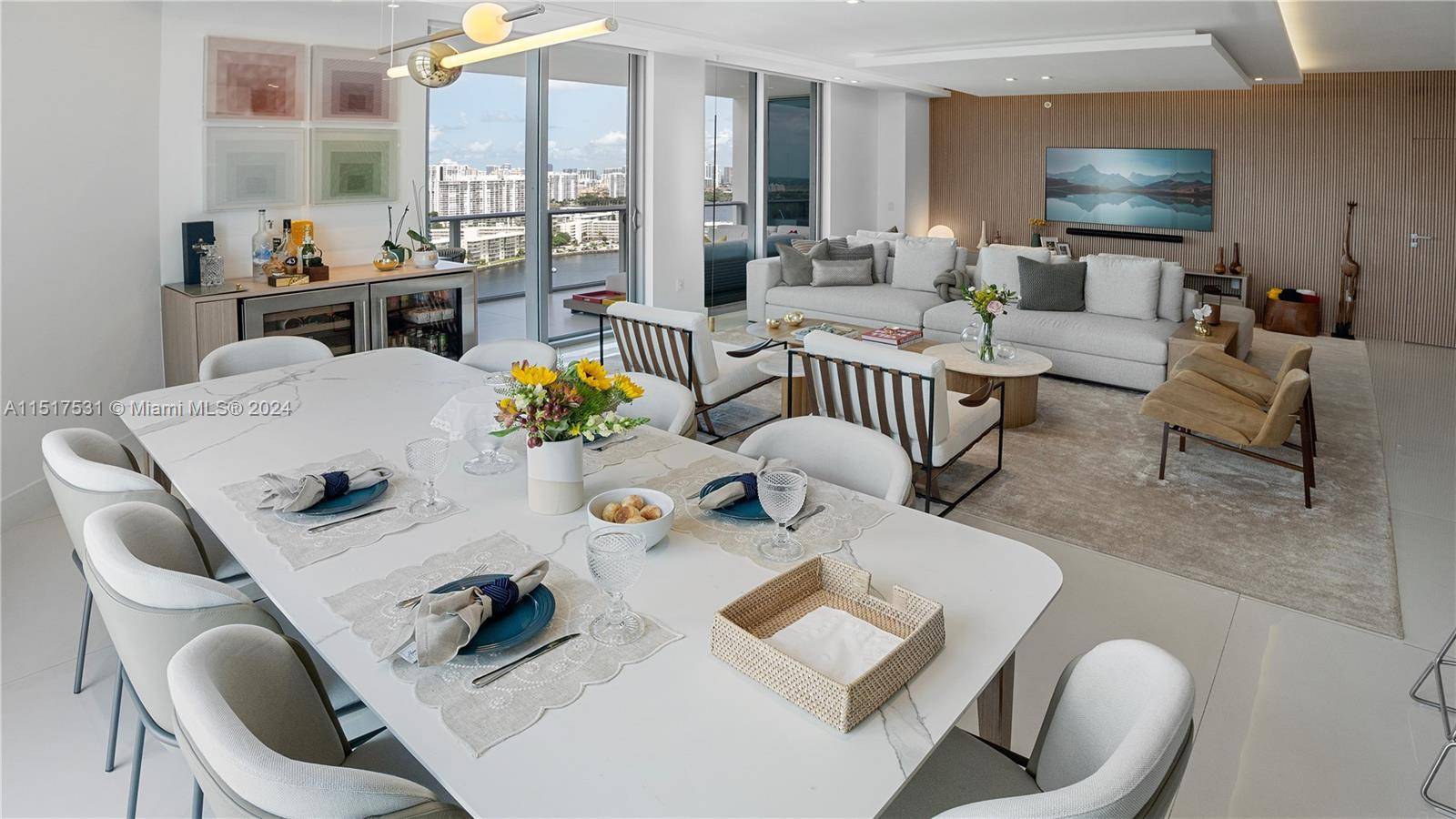 This immaculate unit at Marina Palms has 3 Bedrooms, 2.