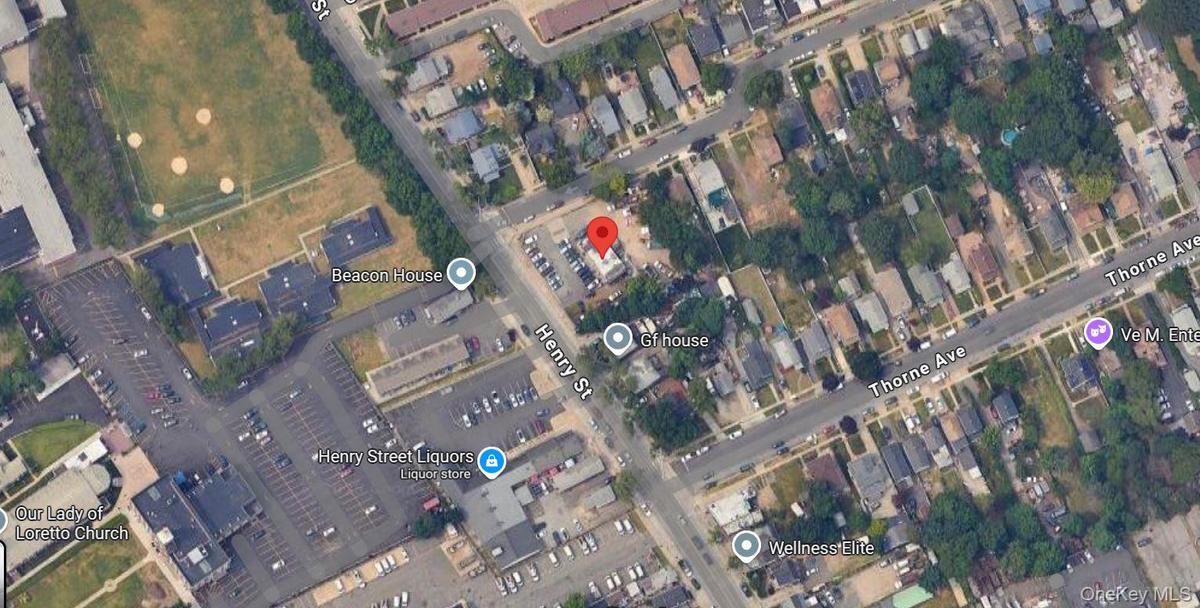 Aerial overview of property's location