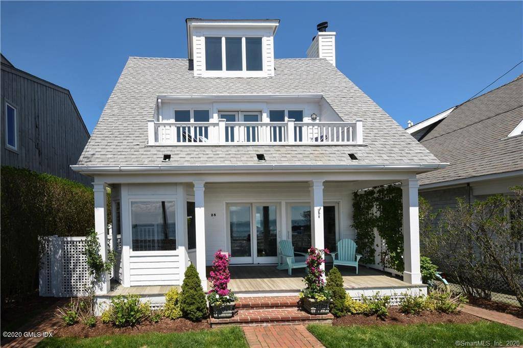 Sophisticated 3BR fully furnished beach house situated across from a private beach with direct views of Long Island Sound.