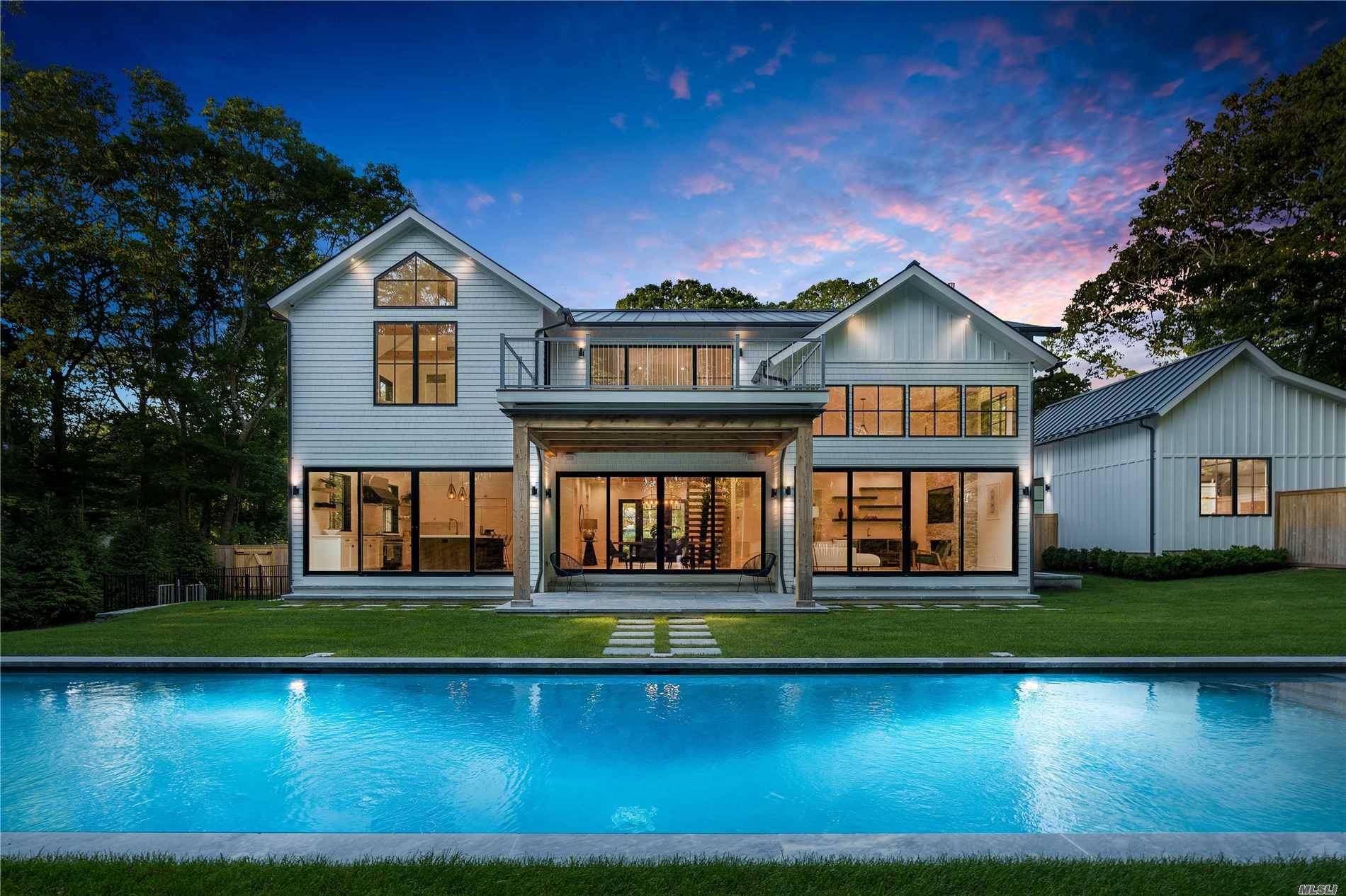 New construction on a prime half acre parcel is located on coveted Wireless Road in East Hampton, less than one mile from the East Hampton Village center and ocean beaches.