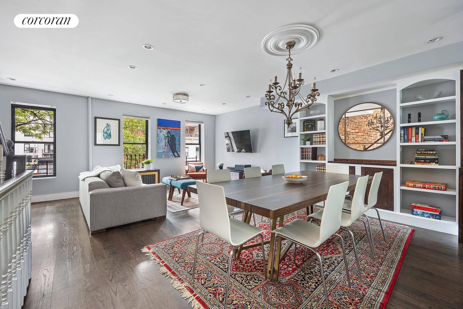 19 Garfield Place is a unique opportunity to rent a furnished house with a backyard in Park Slope for one year.
