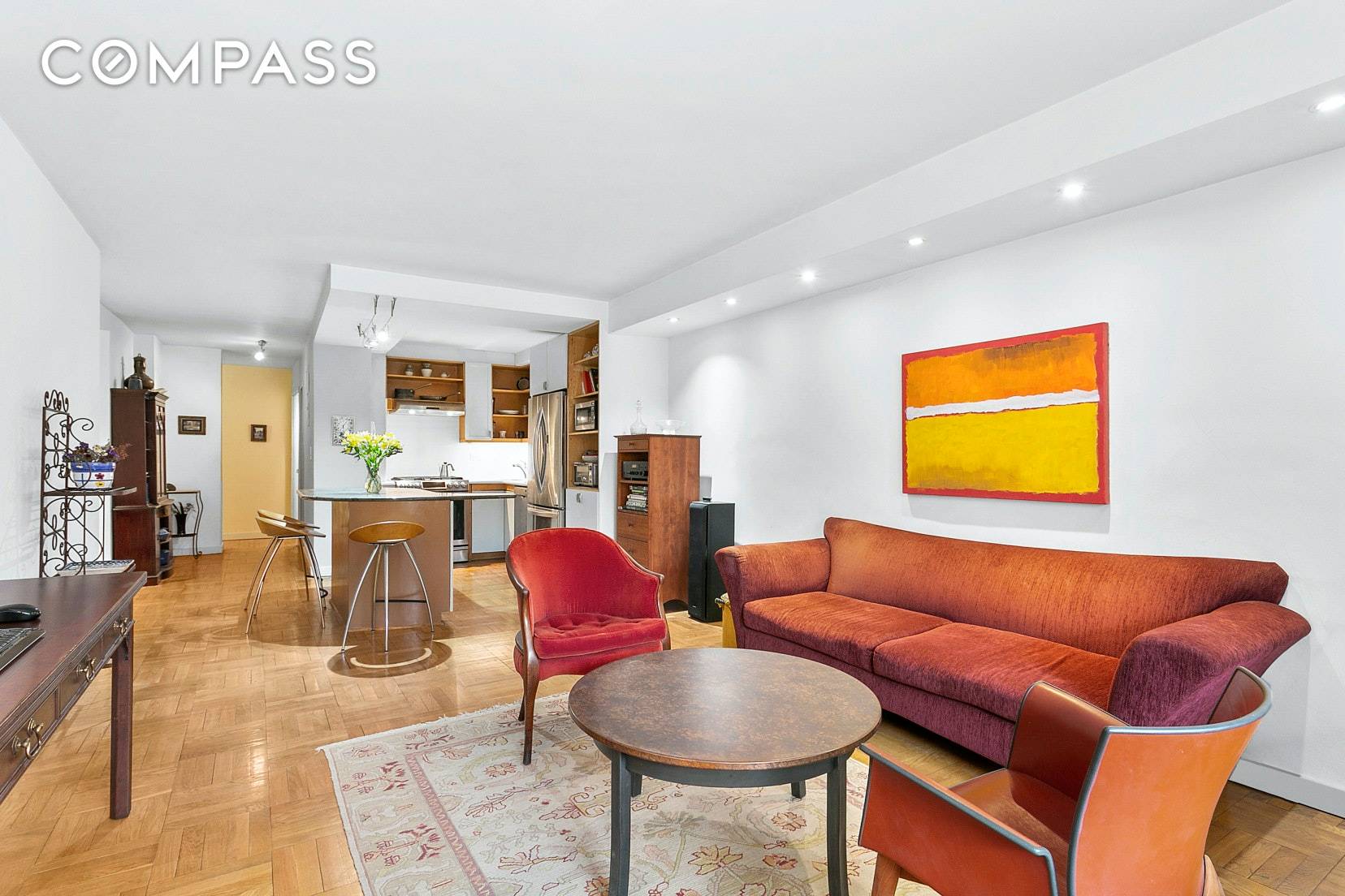 A generously sized two bedroom and two full bath residence with an additional den media room located at 230 East 15th Street in the heart of Gramercy Park.