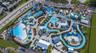 Aerial view of Island H2O Water Park at Margaritaville Resort Orlando near Disney