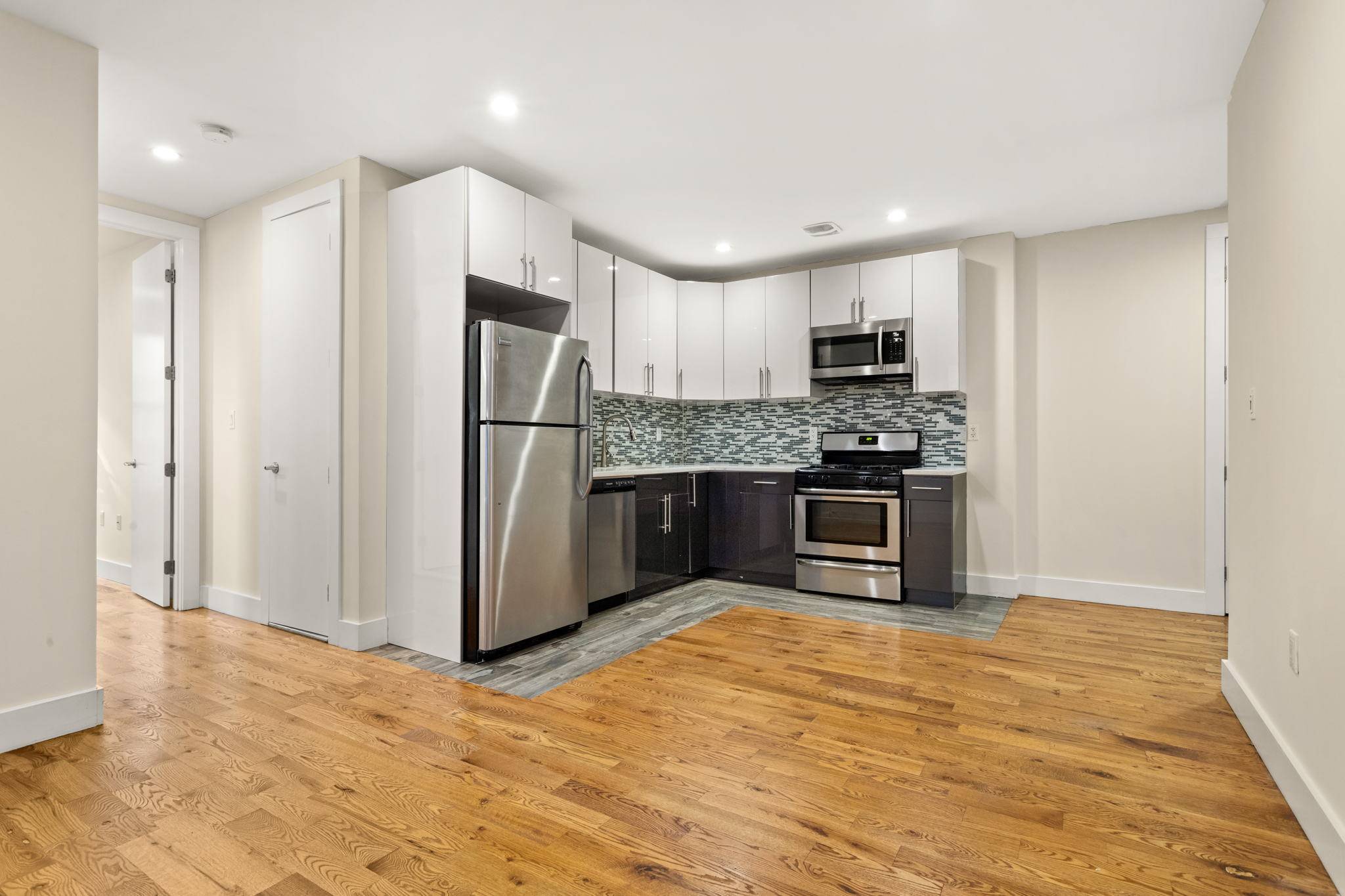This gut renovated, 1000 square foot, 3 Bedroom 2 Full Bath apartment is nestled in a majestic prewar building on the corner of South Pinehurst Ave and West 177th.