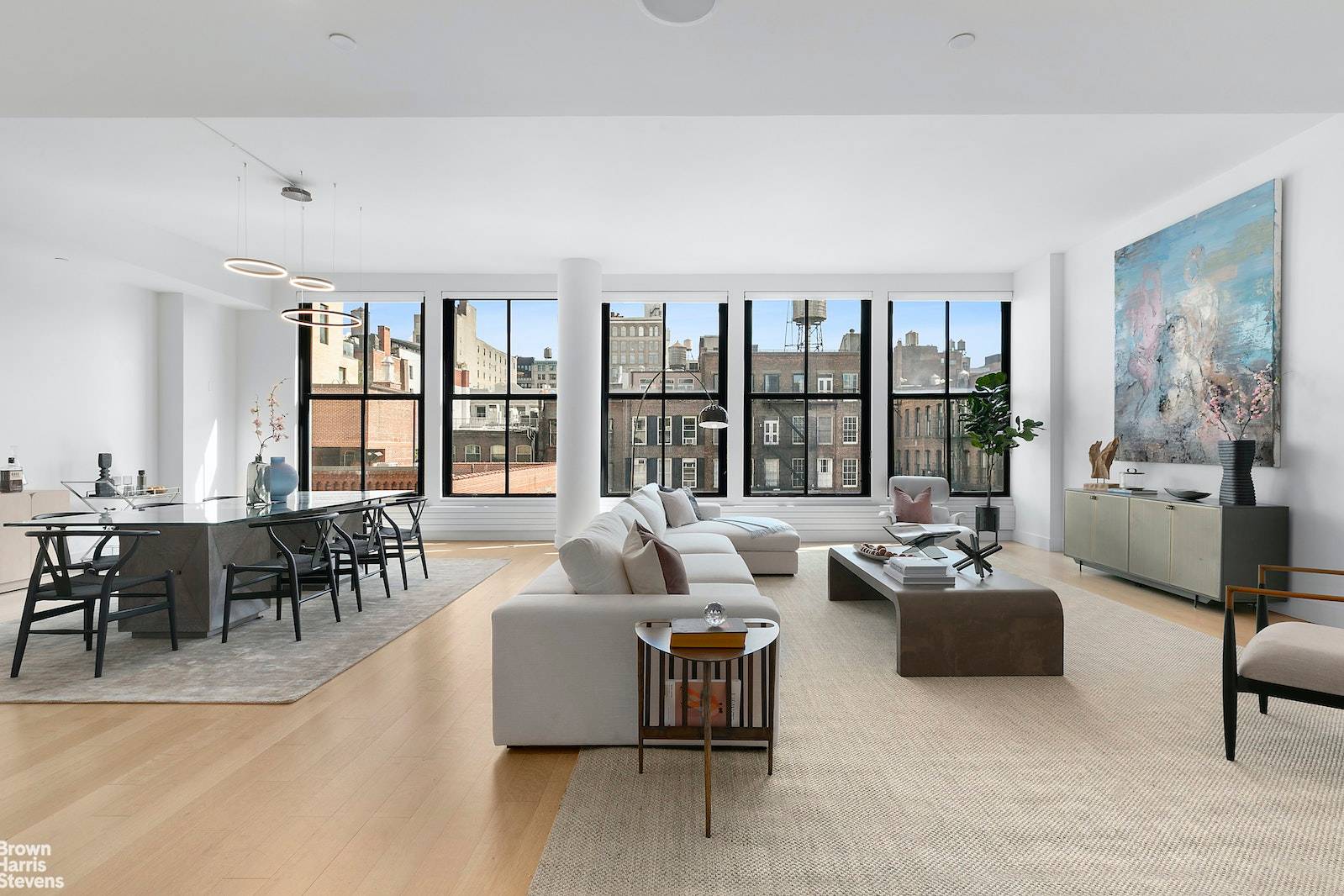 Trophy 4 BR Penthouse in Full Service BuildingSponsor Unit with No Board Approval RequiredWelcome to this unparalleled 4 bedroom, 4 bathroom trophy penthouse located in the heart of SoHo one ...