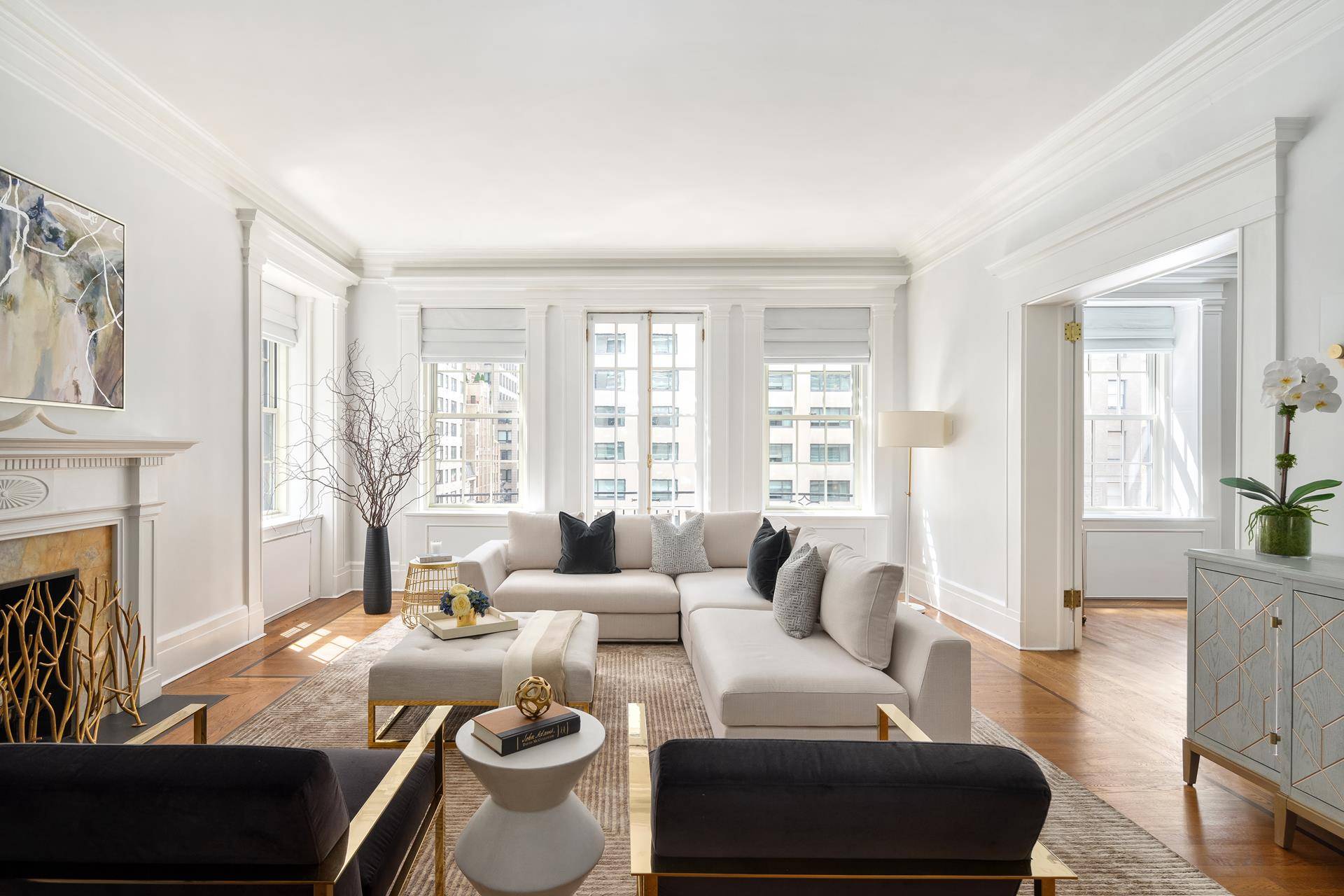 Grand 12 room duplex apartment in premier white glove Park Avenue cooperative offering 5 bedrooms and 4.