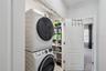 Laundry room with upgraded washer/dryer