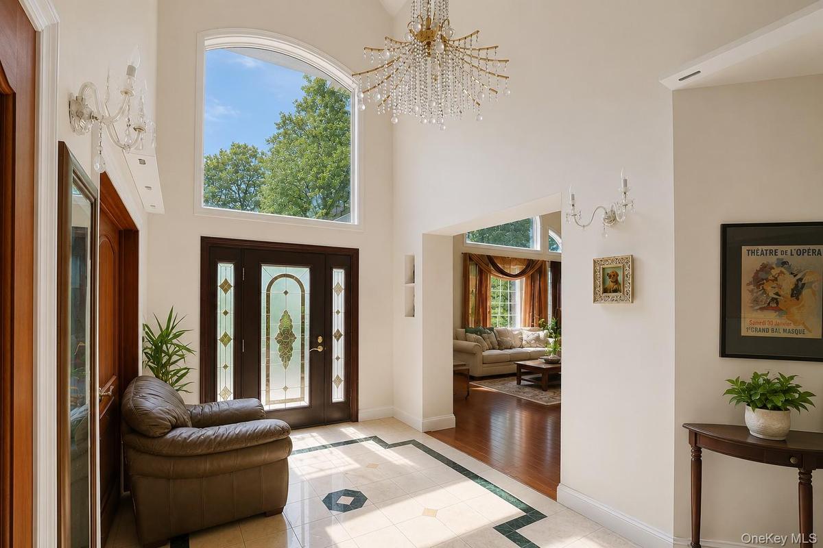 Double height entrance foyer awashed with natural light