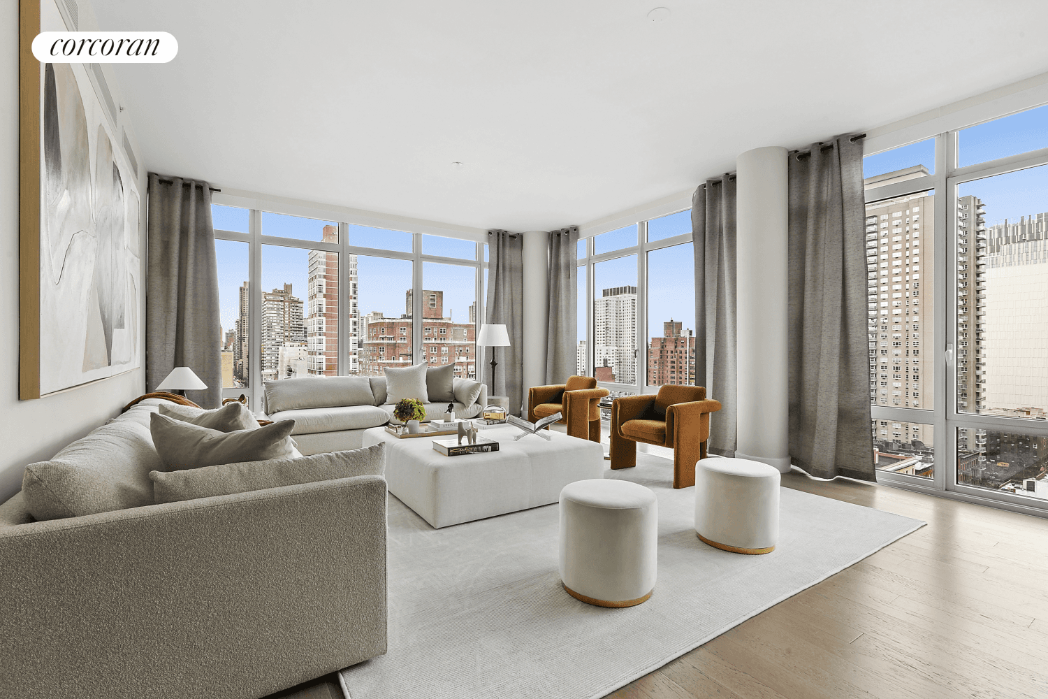 Old world elegance meets contemporary style This luxurious 15th floor residence is a full floor apartment with a private elevator landing and a separate service entrance.