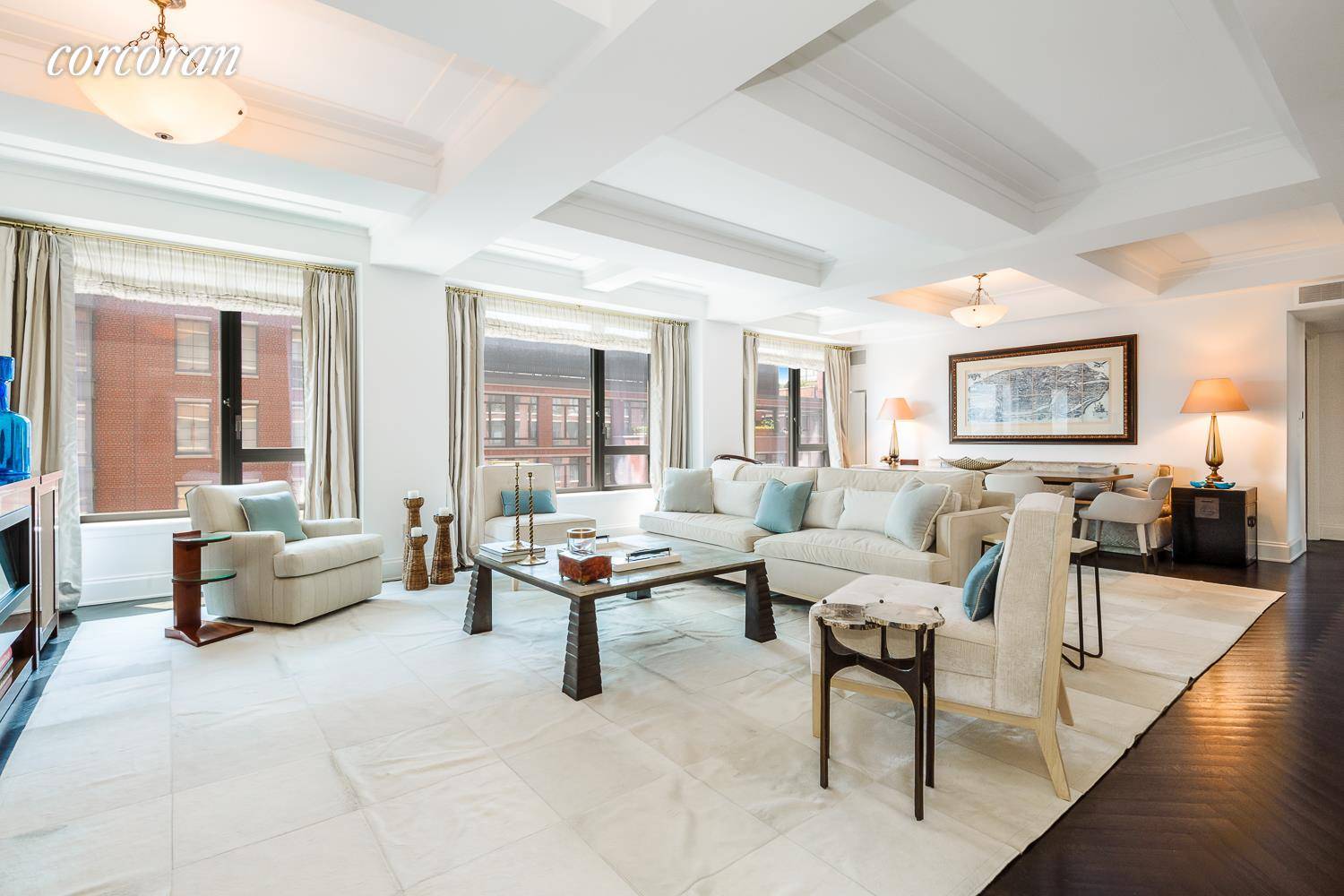 Situated mid block on one of the Village's prettiest tree lined townhouse blocks, west 12th street, this expansive and elegant interpretation of a classic prewar three bedroom residence spans 2, ...