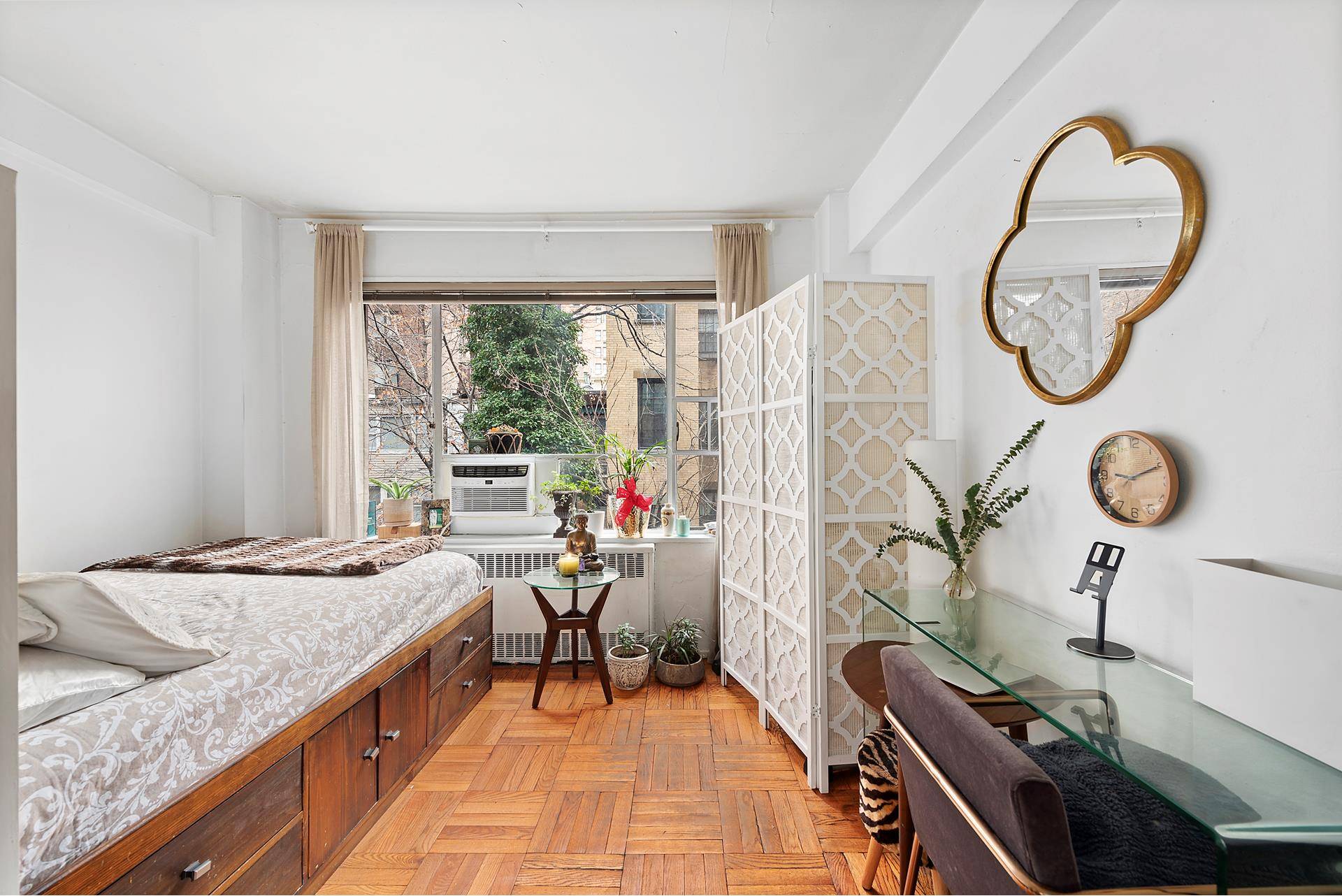 Simply breathtaking large prewar studio in the most dynamic location in all of New York City !