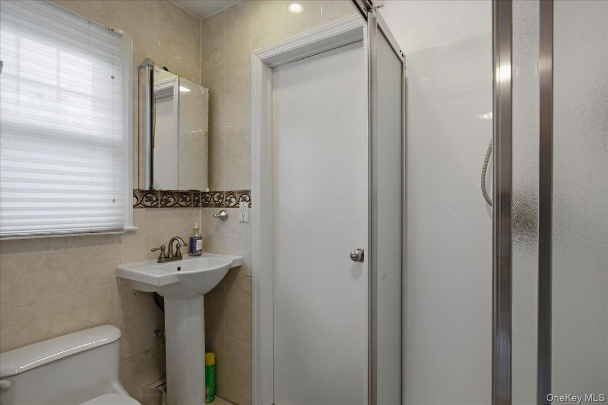 Hall bath on first floor