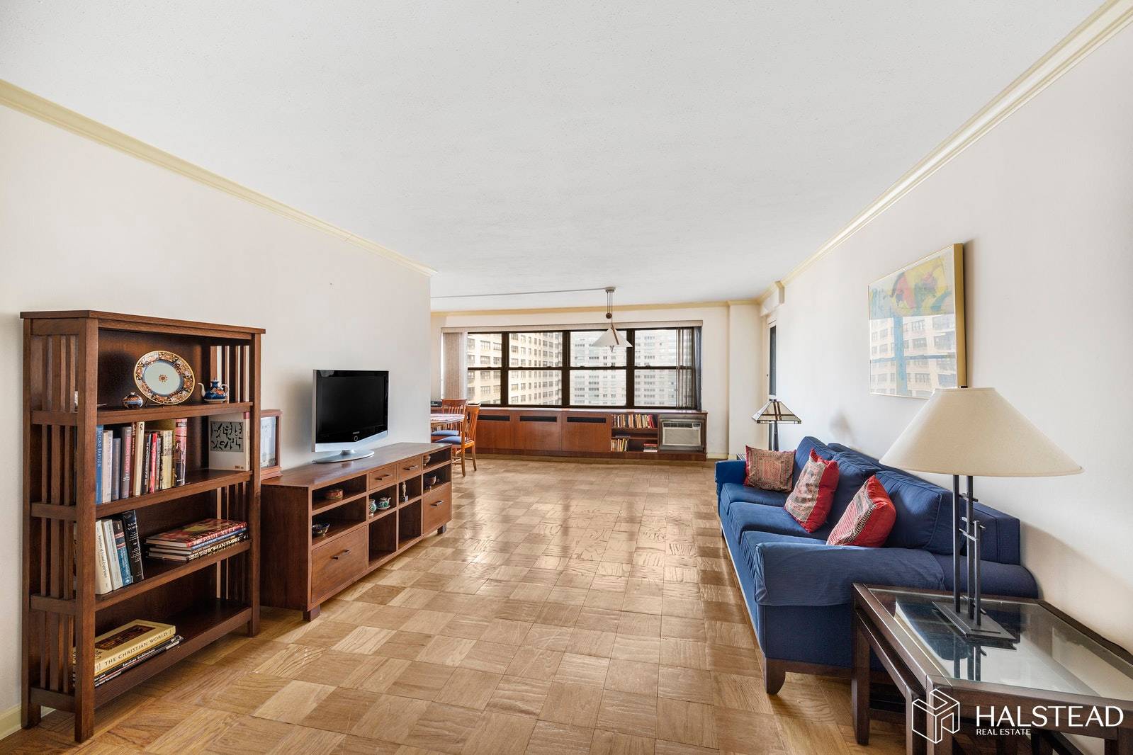 Sunny large one bedroom with a private balcony facing East for outdoor lovers.
