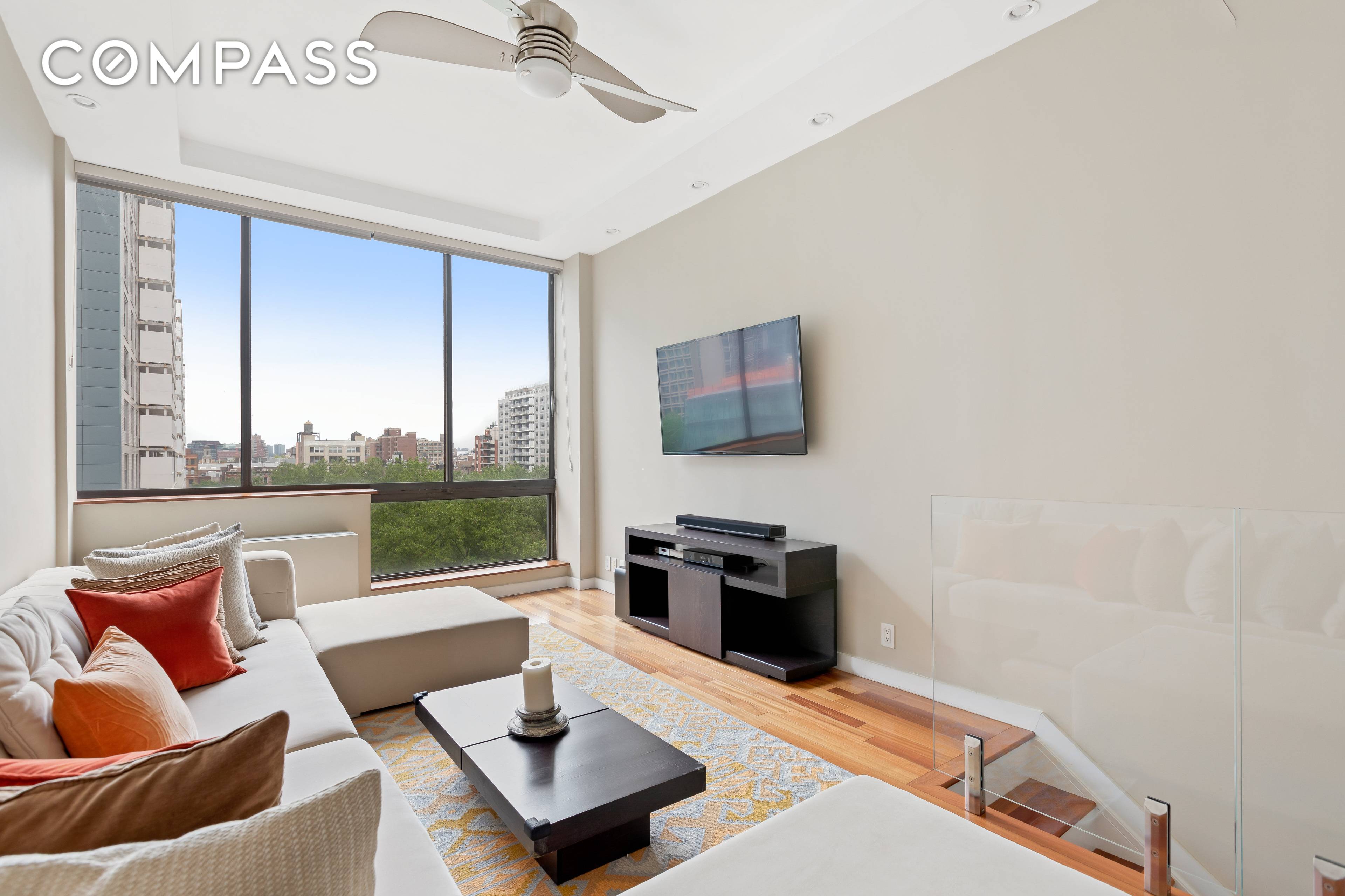 Upon entering this turn key duplex apartment, one is greeted by bright natural light and open sky.