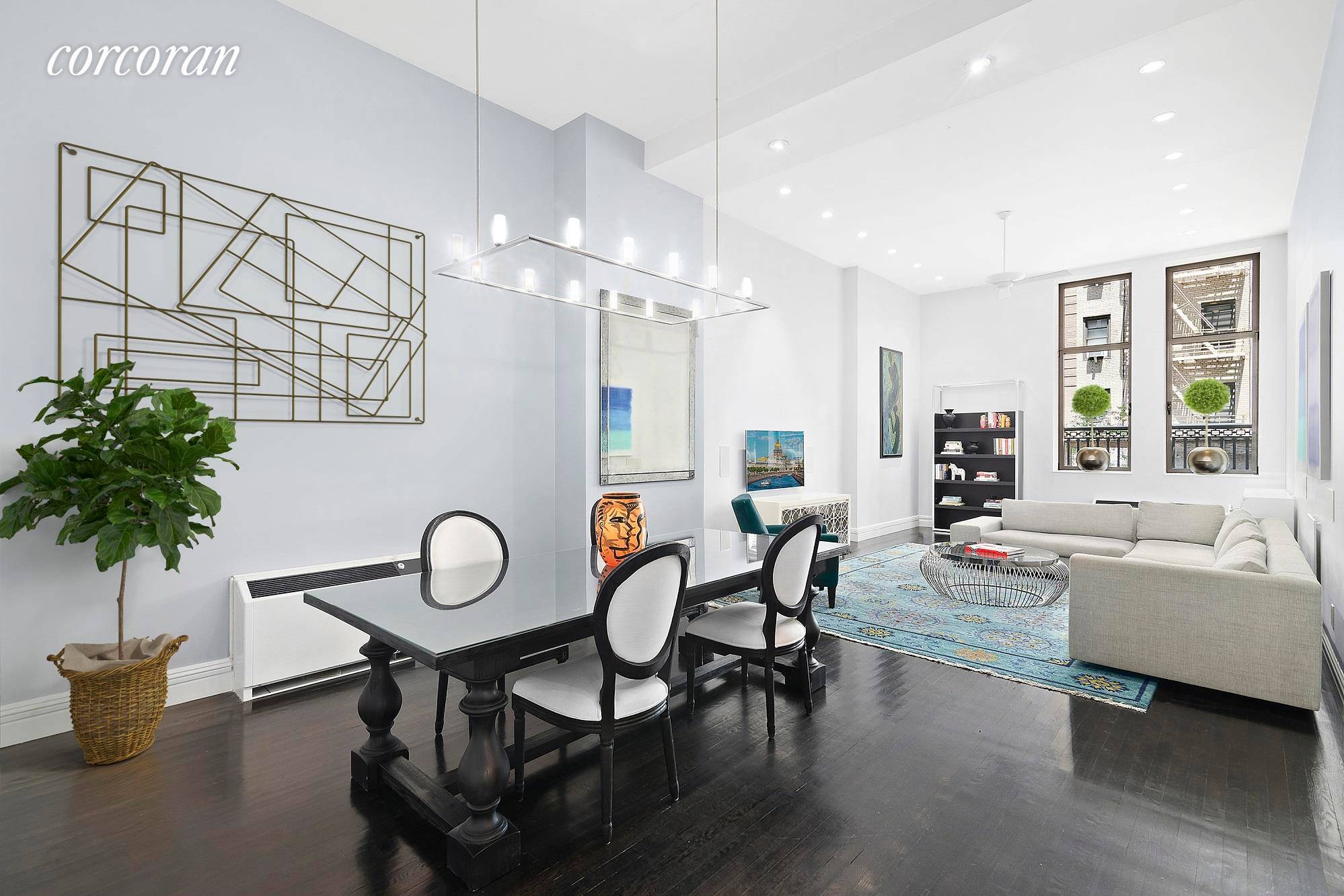 252 Seventh Avenue, the Chelsea Mercantile, apartment 3 D is a true 3 bedroom loft with 2.
