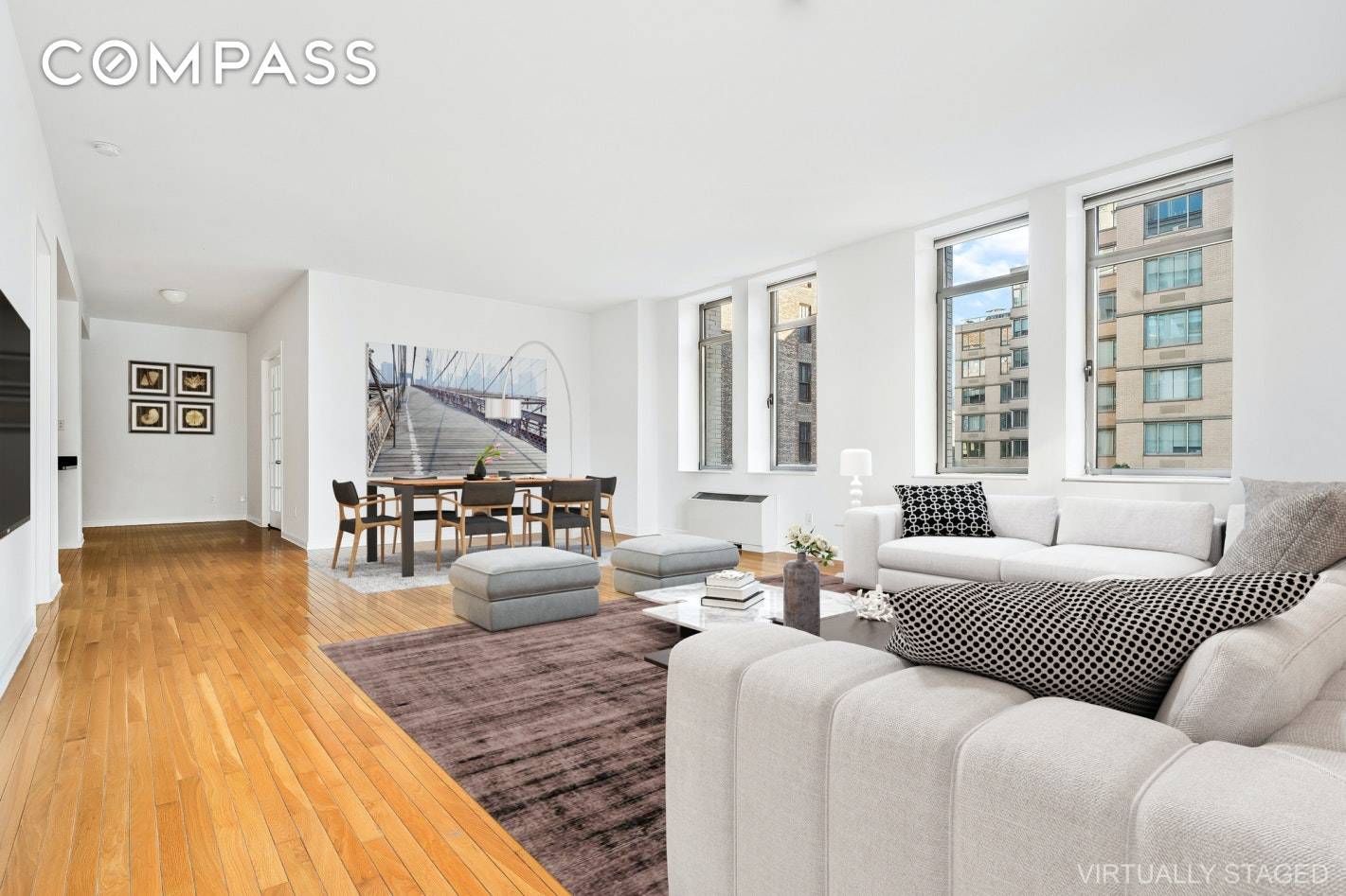 Chelsea chic is beautifully embodied in this expansive 3 bedroom, 3 bath loft apartment with north and east exposures and fabulous city views.