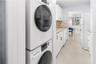 Laundry room and kitchen