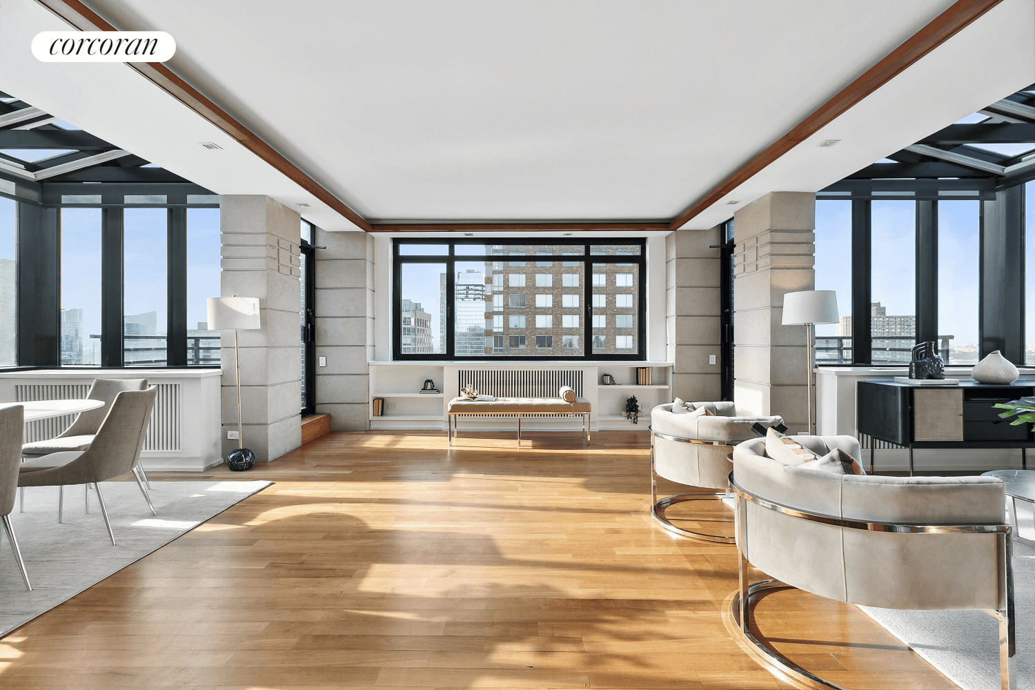 Elegant Penthouse Living in the Heart of Manhattan 33B at 45 West 67th StreetStep into the epitome of luxury with Penthouse 33B, a stunning turnkey two bedroom, two and a ...