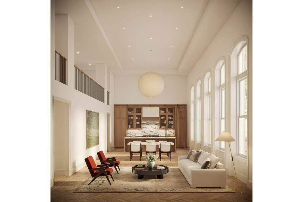 The only new condominium in NYC with 18 1 2 foot ceilings in a 42 ft long Great Room, with towering arched windows, The Library 2W has 5 bedrooms, 5 ...