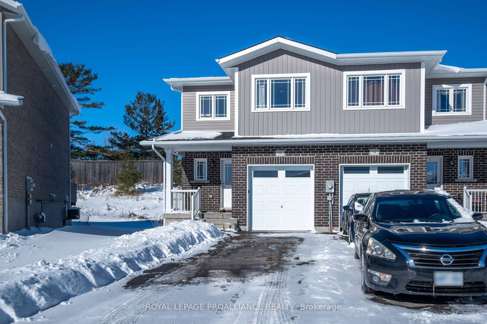 Welcome home to this less than 8 year old end unit townhouse on a massive extra deep lot with no rear neighbors in Amherstview.