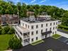 View of apartment building. Digitally enhanced
