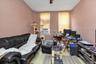 Living room featuring ceiling fan