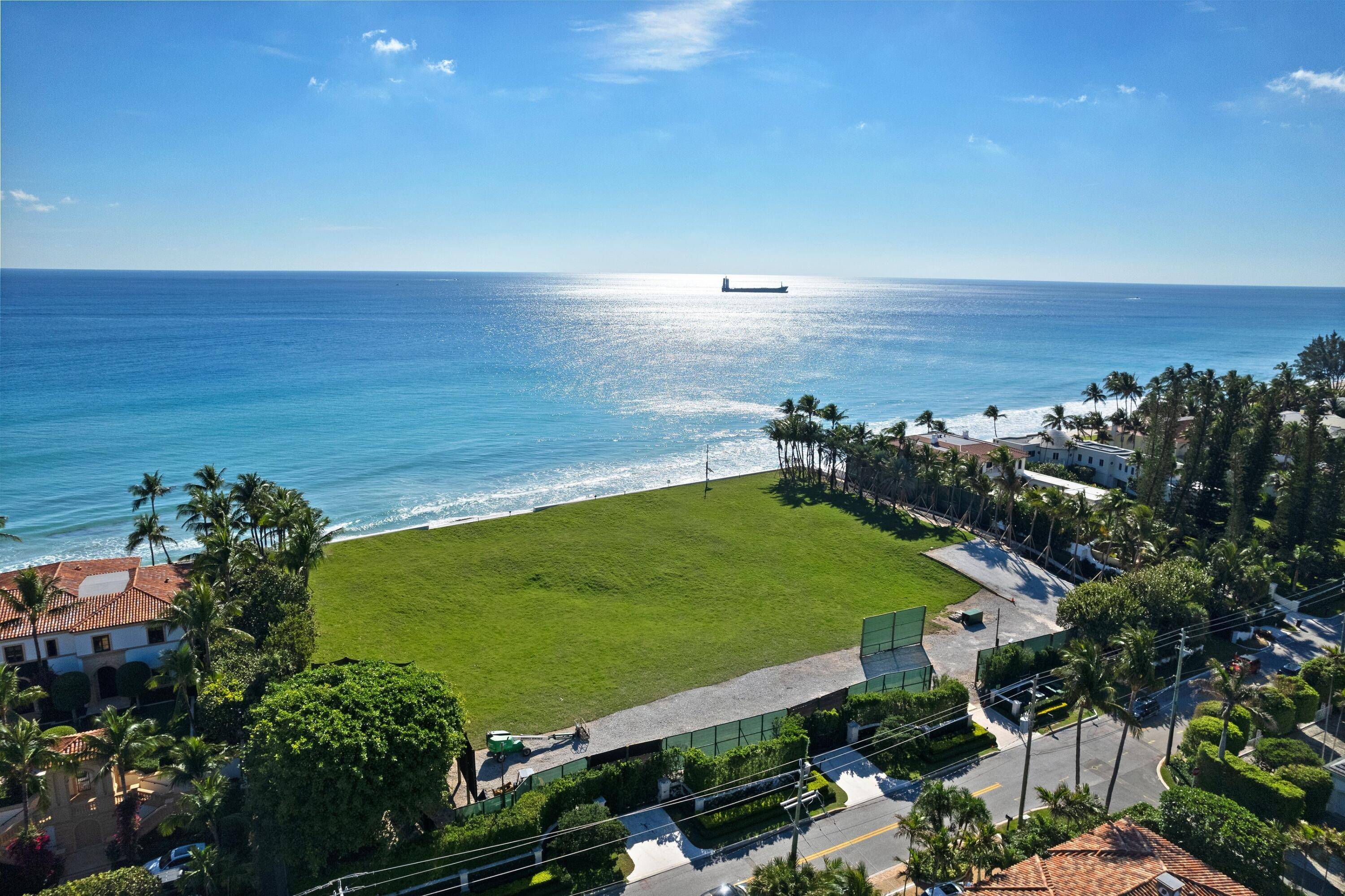 A Generational Opportunity to own the largest direct oceanfront estate parcel on the market in Palm Beach.
