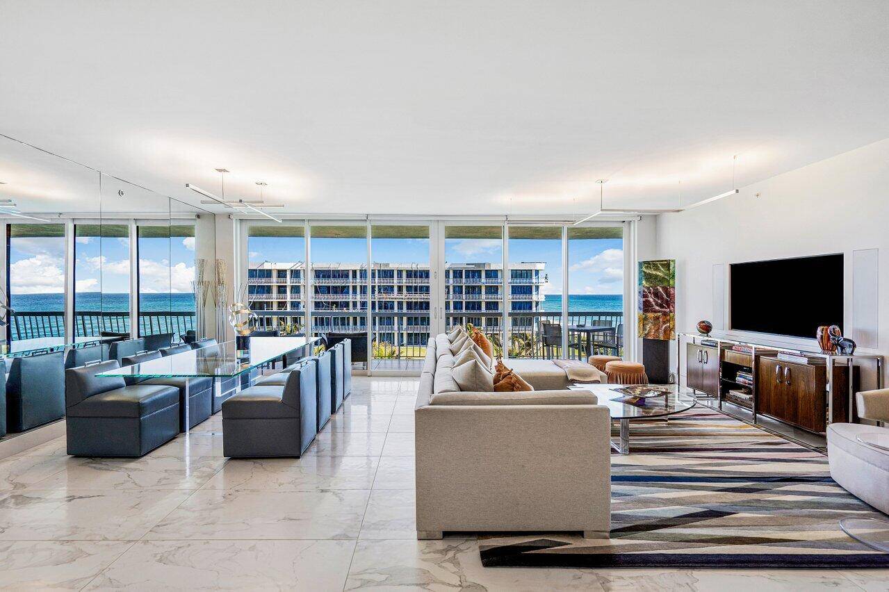 Indulge in the magnificent Ocean and Intracoastal views at highly sought after Sloans Curve, 2100 building A masterpiece by Ogawa DePardon NY, this residence seamlessly blends indoor and outdoor living ...