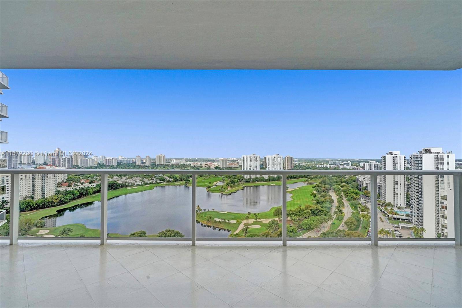 Spectacular, sunny golf views await you at this split 2bd 2bth on the 23rd floor of the Hamptons West Condominium !