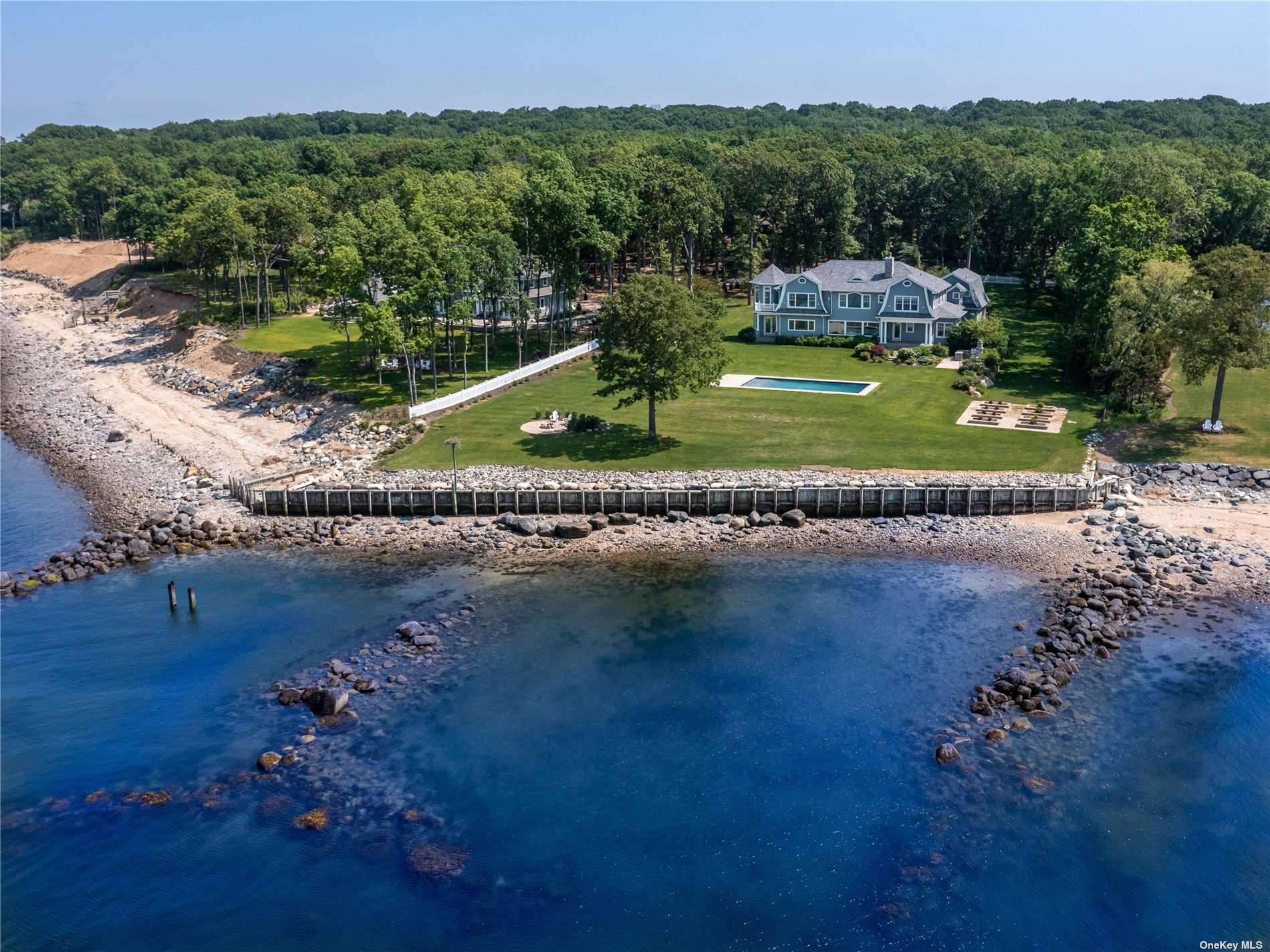 Welcome To This Stunning TRUE Waterfront Estate On LI's Gold Coast With Panoramic Unobstructed Waterviews.