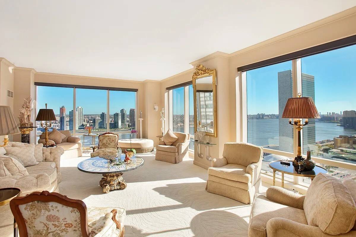 Iconic Manhattan living awaits in this stunning 3 bedroom, 3 bath home featuring spectacular eastern and southern exposures overlooking the East River and United Nations.