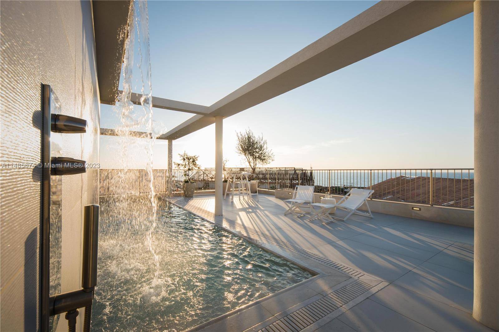 Welcome home to your palace in the sky, overlooking the blue Mediterranean Sea, and bathe in your private rooftop infinity pool.
