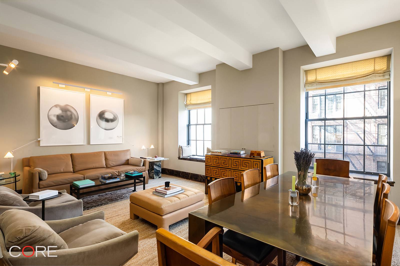 Gracious and thoughtfully designed split two bedroom, two bathroom residence in the revered Greenwich Lane Condominium.
