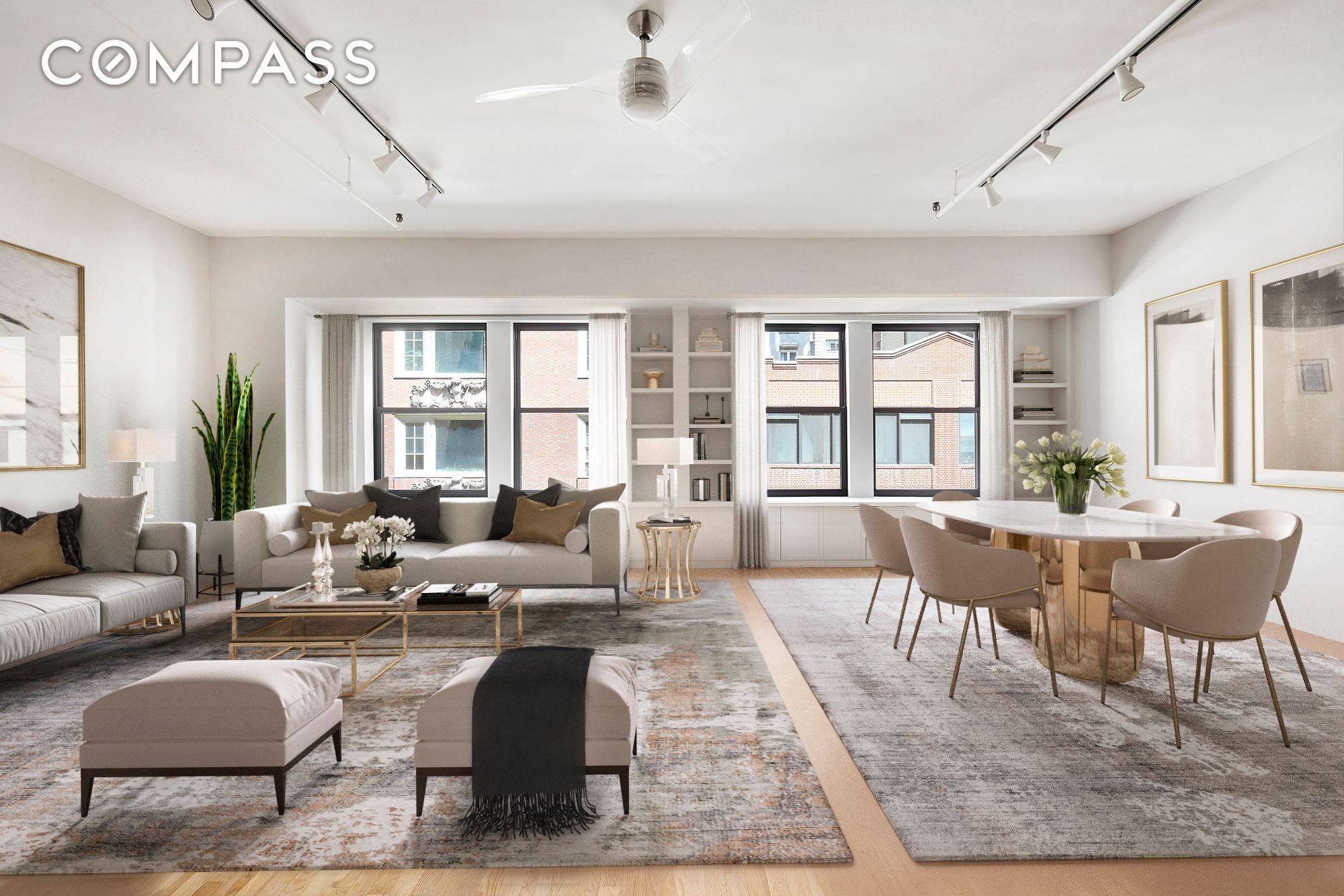 This spacious 2 bedroom, 2 bath loft, located in the Flatiron District, is near to both Greenwich Village and Chelsea has a large open living and dining space that is ...