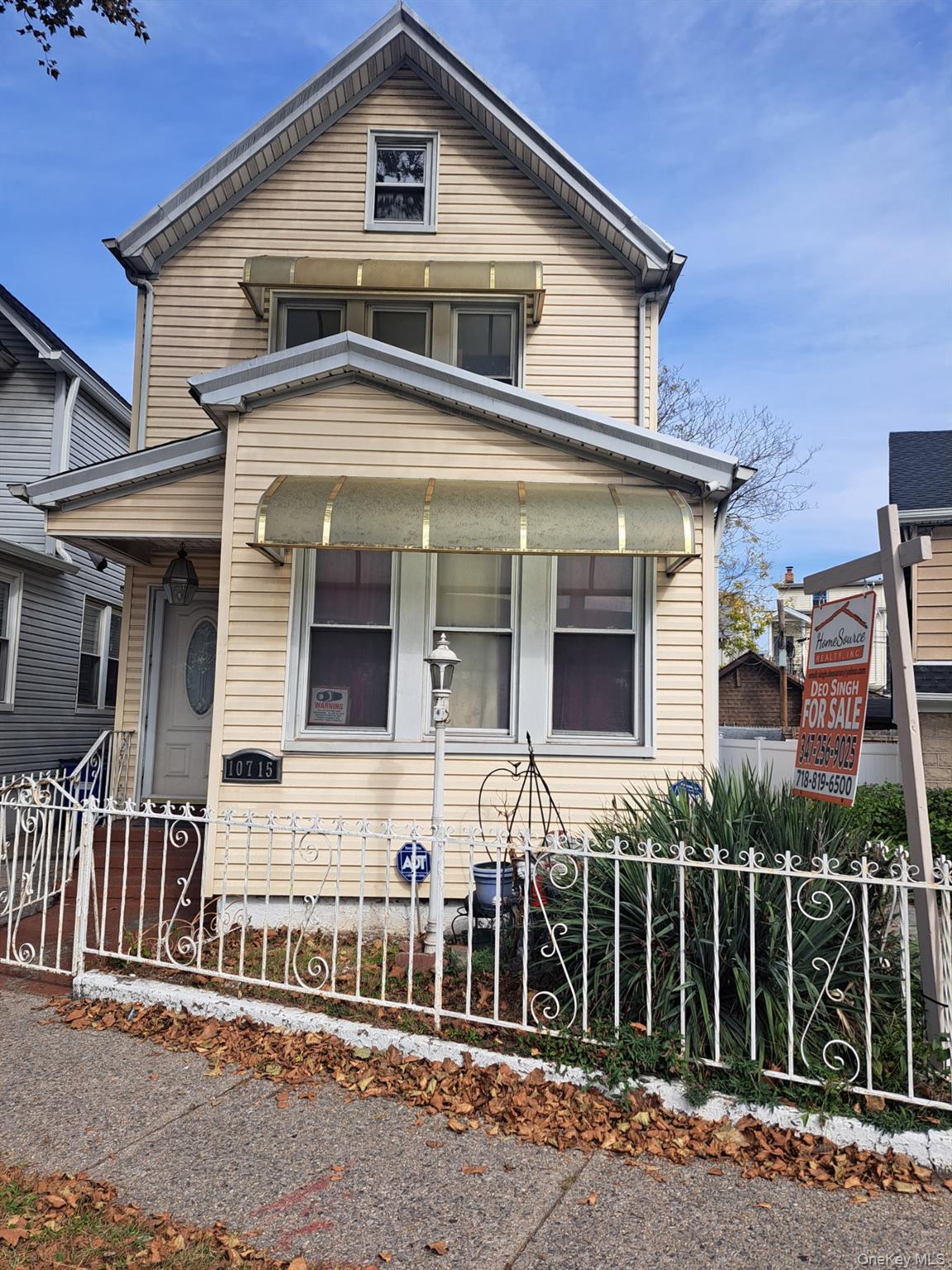 View of front of property featuring covered porch