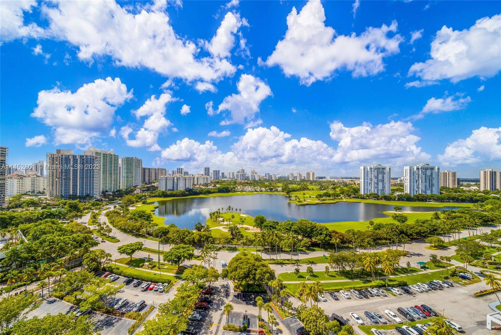 This spectacular Apartment has two bedrooms, two baths, storage, one parking space, and premium views of Aventura Golf Club and Sunny Isles Beach.