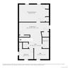 Accessory unit layout, also includes private laundry room