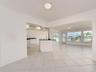 opening up into the kitchen and family room