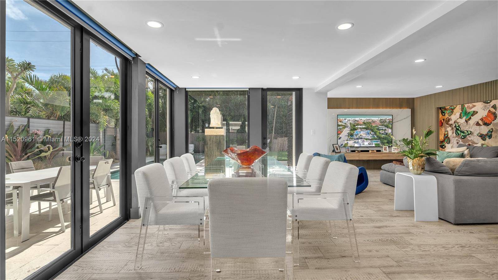 Presenting an exceptional and intricately crafted home in Fort Lauderdale Beach, this listing displays a creative flair in its interior design.