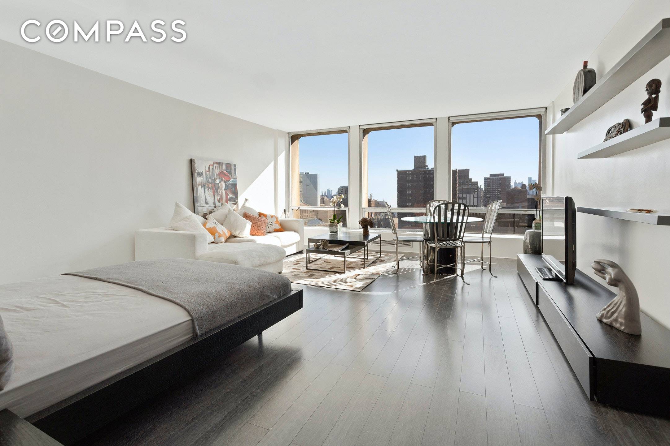 New to the Market ! Rare opportunity to purchase this D line studio at the iconic Kips Bay Towers, designed by famed architect I.