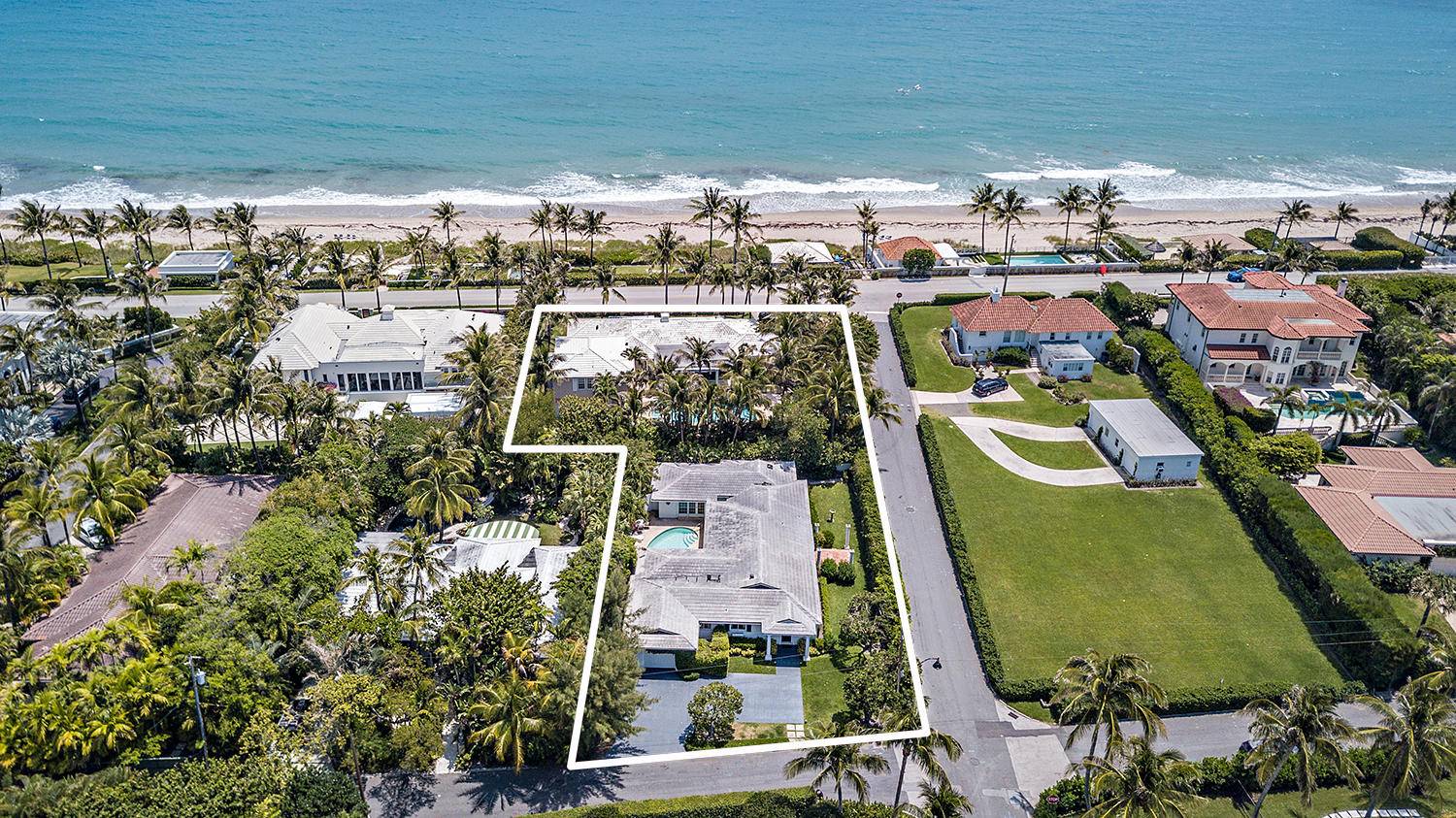Rare oceanfront double lot in the North End, including adjacent property 1287 N.