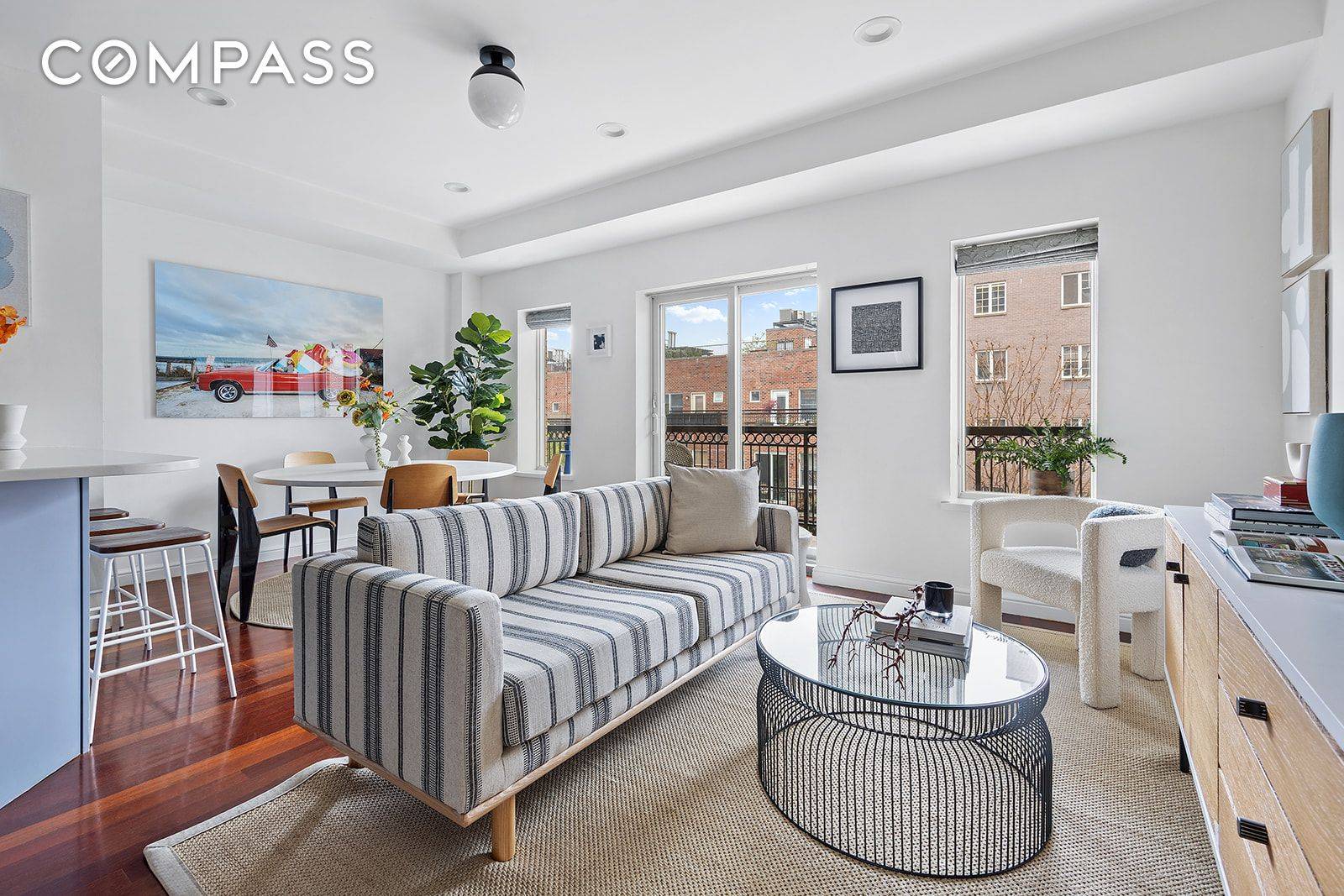 Welcome home to a perfect Park Slope two bedroom two bath condo with a large private terrace that gushes spectacular south facing views of Washington Park.