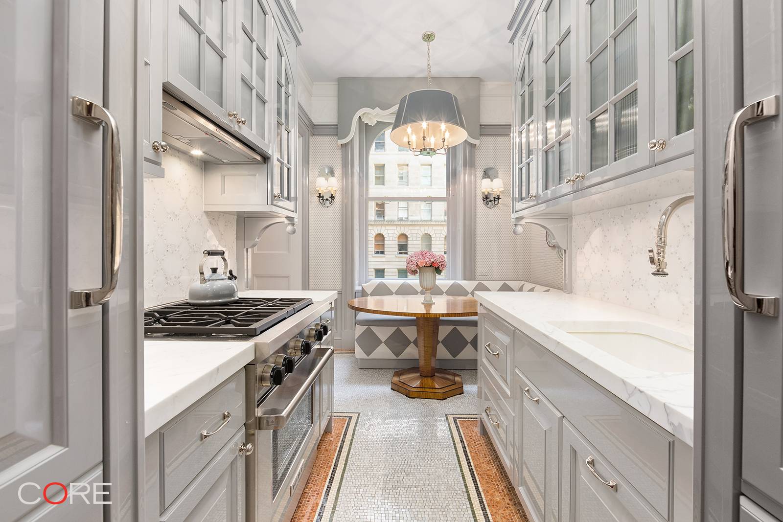 Residence 3KS at the renowned Apthorp Condominium is a meticulously renovated two bedroom home that integrates the finest contemporary finishes with the original details distinctive to the building.