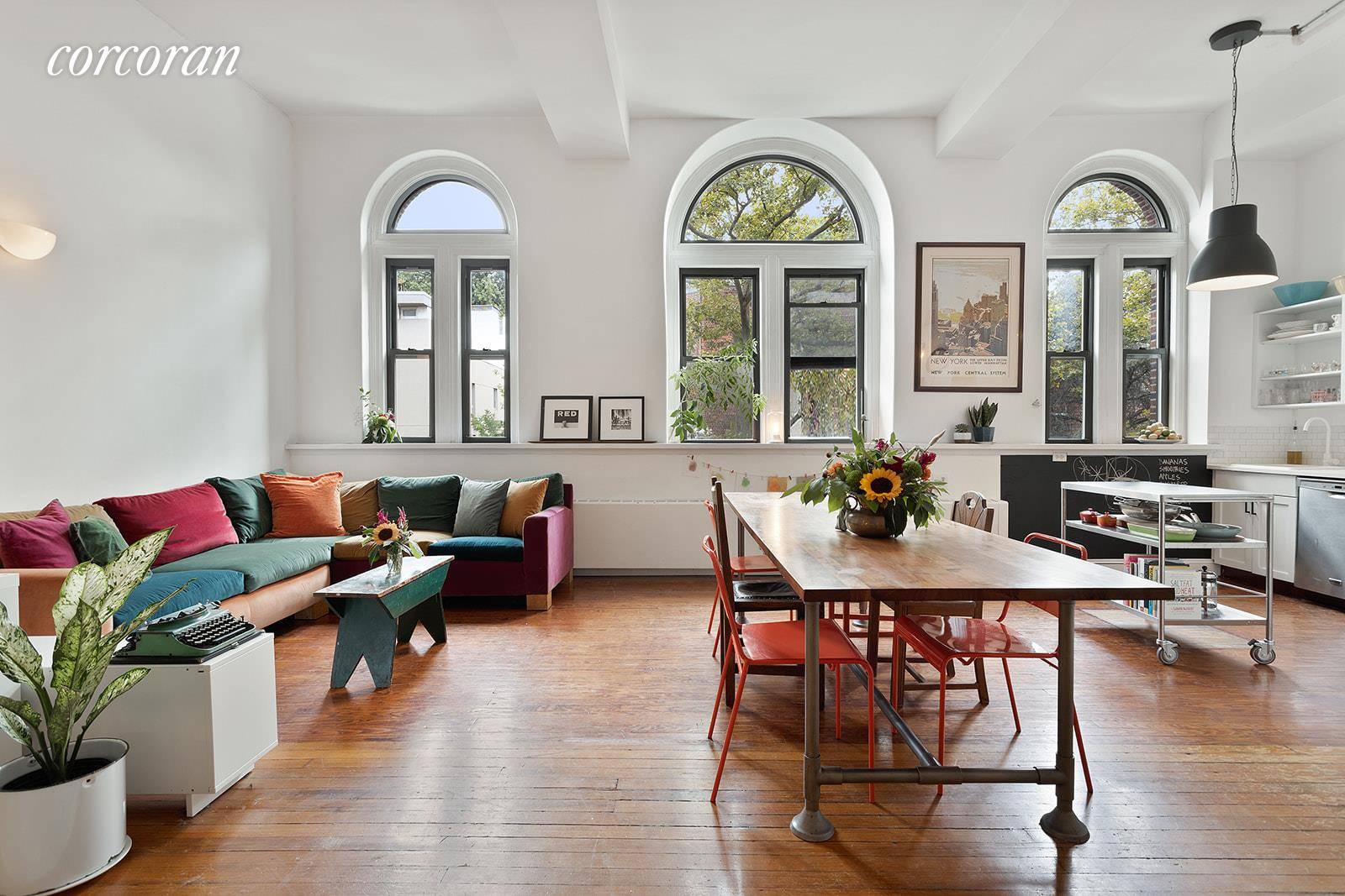 WELCOME HOME TO THE SAINT JOHN'S CONDOMINIUM a true loft in Greenwood Heights Brooklyn, thoughtfully converted from an architecturally notable schoolhouse built in 1905 of Harvard brick and terracotta.