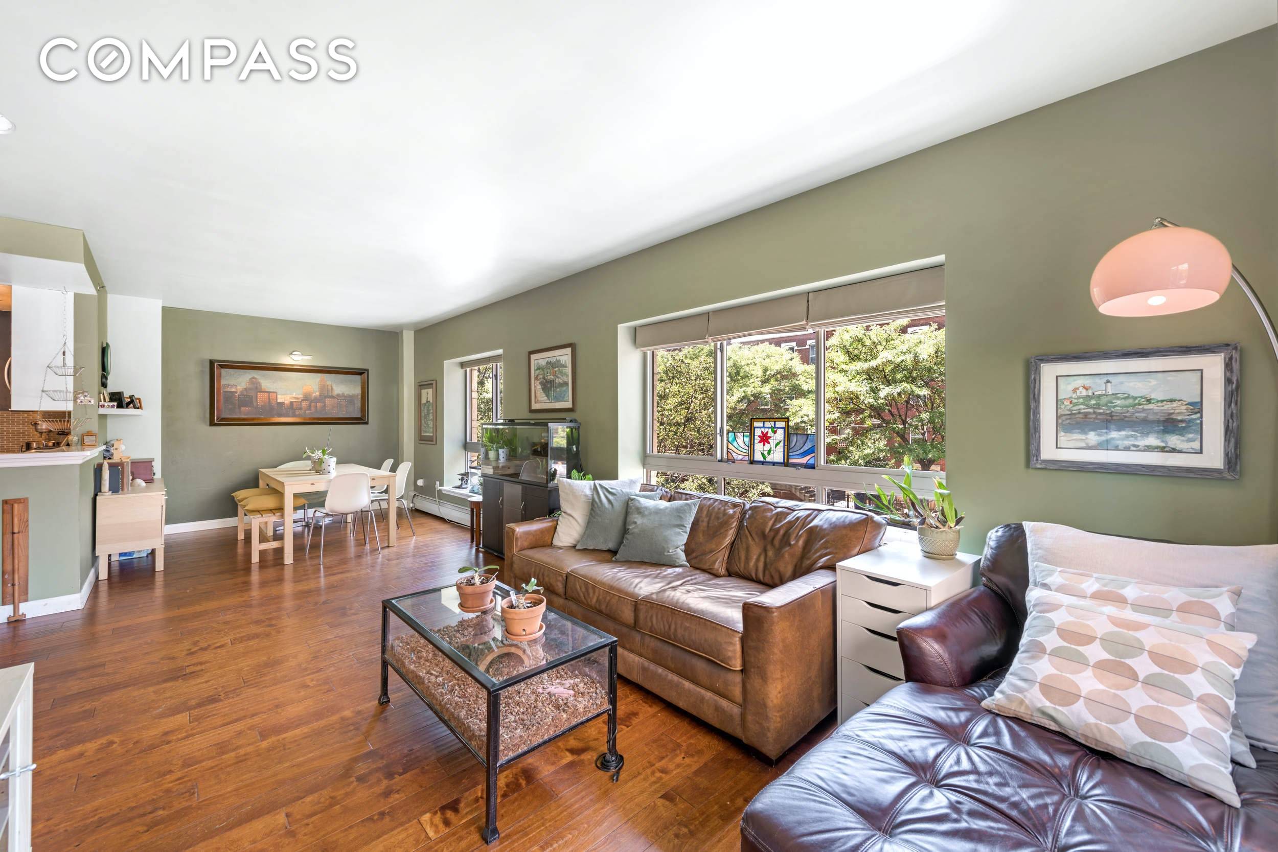 RARELY AVAILABLE TRUE 3 BEDROOM Floor to ceiling windows distinguish this 3 bedroom 2 bath from others in Madison Court which allow glorious sunlight to flood this sprawling corner home.