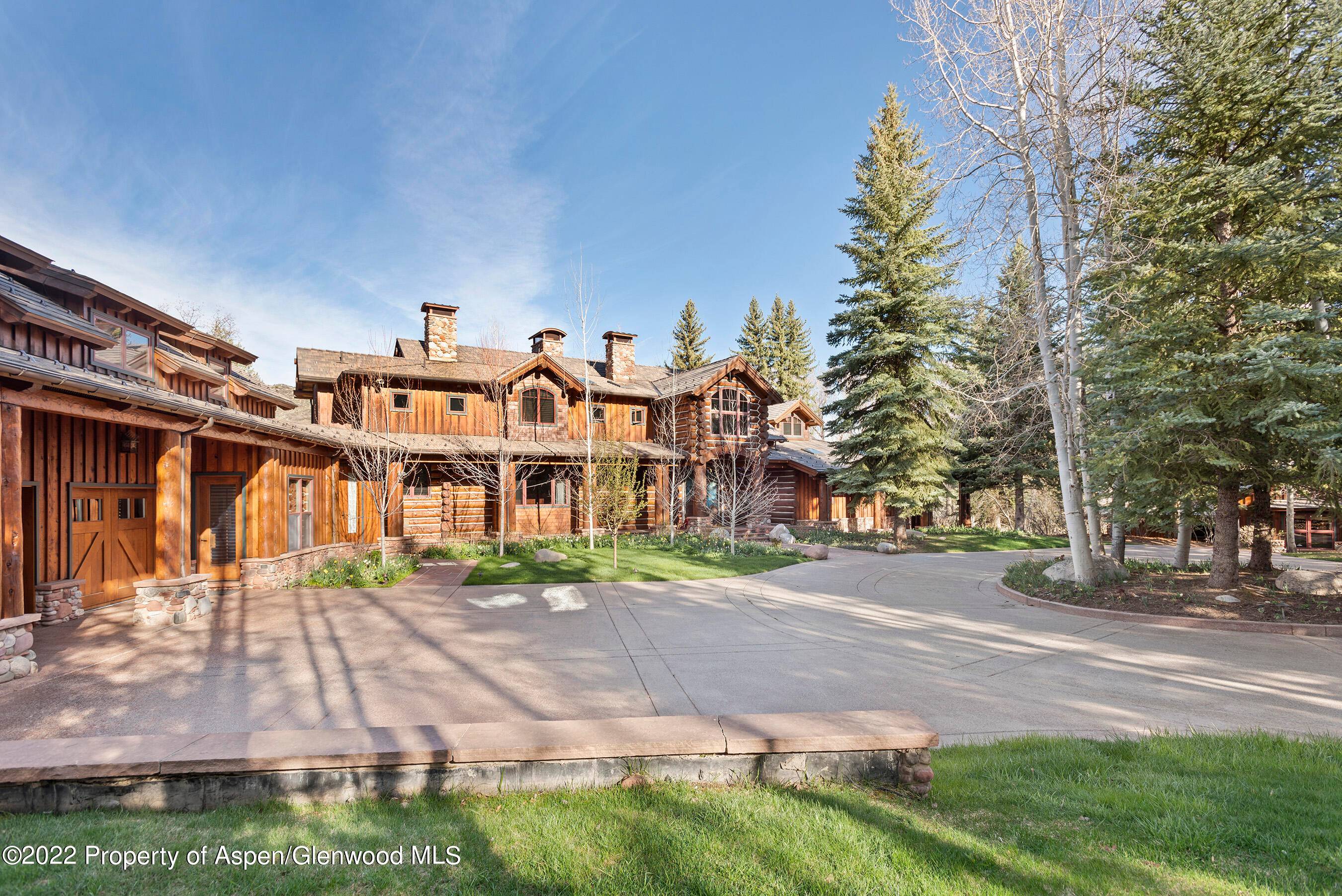 Unique opportunity to experience living in this secluded and luxurious riverfront estate located on the banks 1, 100 feet of the Woody Creek and Roaring Fork River.
