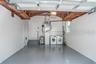 Painted floor, overhead storage