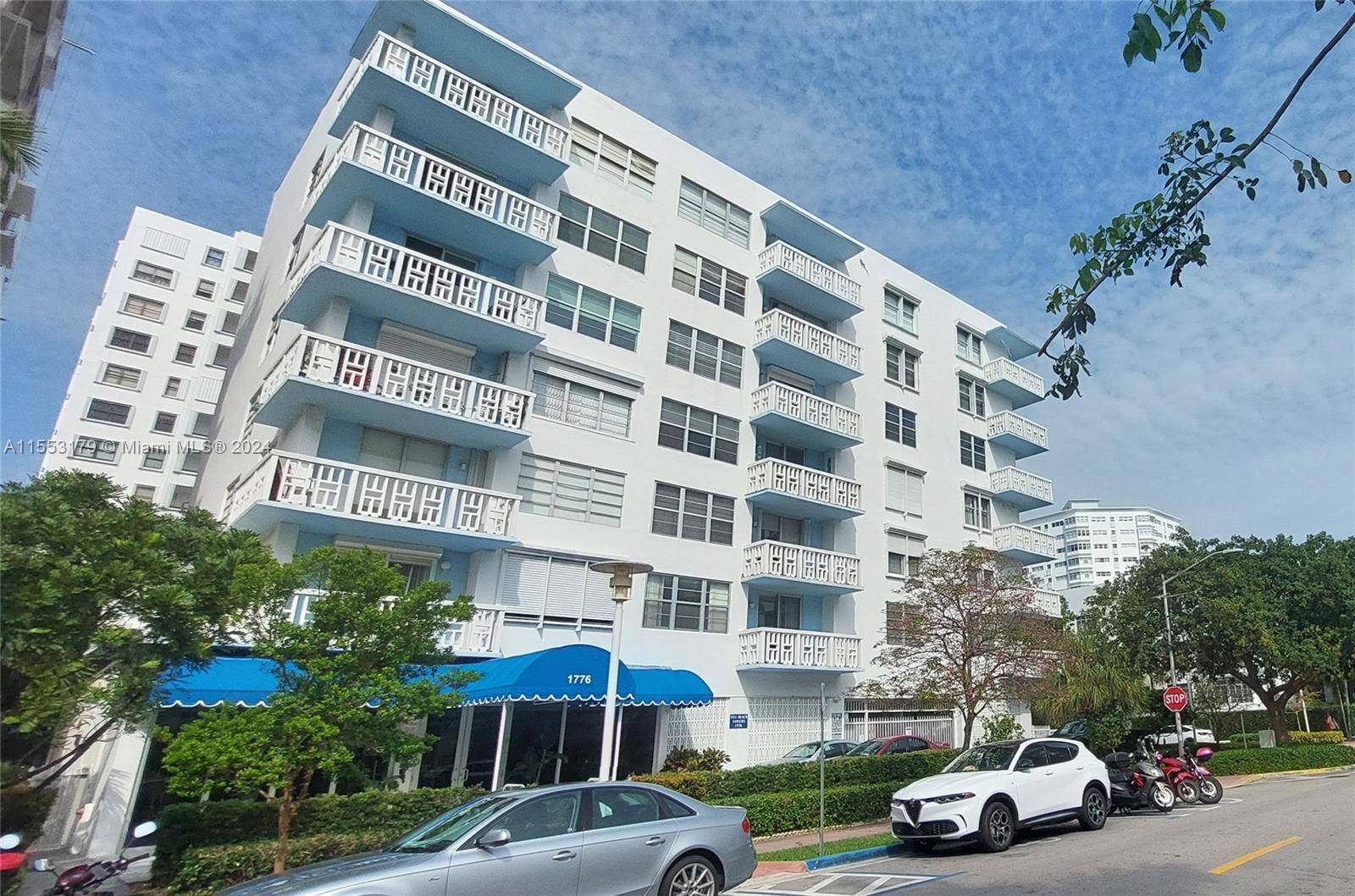 LARGE 1 BR 1 BATH 800 SF OPEN BALCONY MIMO ERA BOUTIQUE STYLE 55 BUILDING IN MIAMI BEACH SPACIOUS LIVING DINING AREA PLANTATION STYLE INTERIOR SHUTERS 1 OPEN PARKING SPACE ...