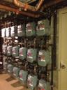 Utility room with gas meter
